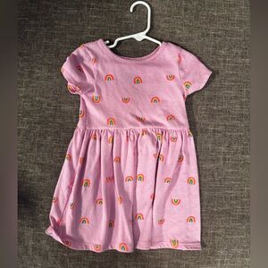 Cat & Jack Pink Dress with Rainbow Accents